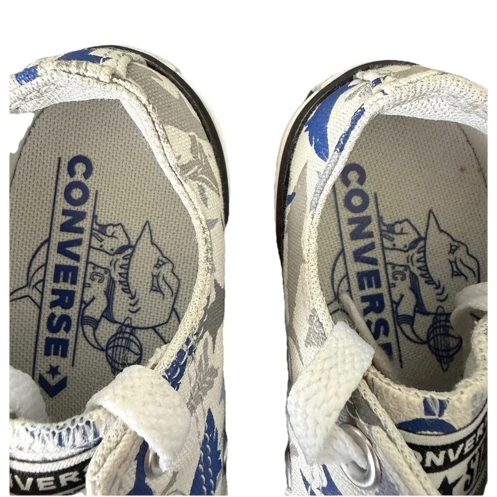 Converse All Star Shark Oceania Retro Preppy Low Top Kids Youth 12 (29)  Sneaker - Picture 8 of 11